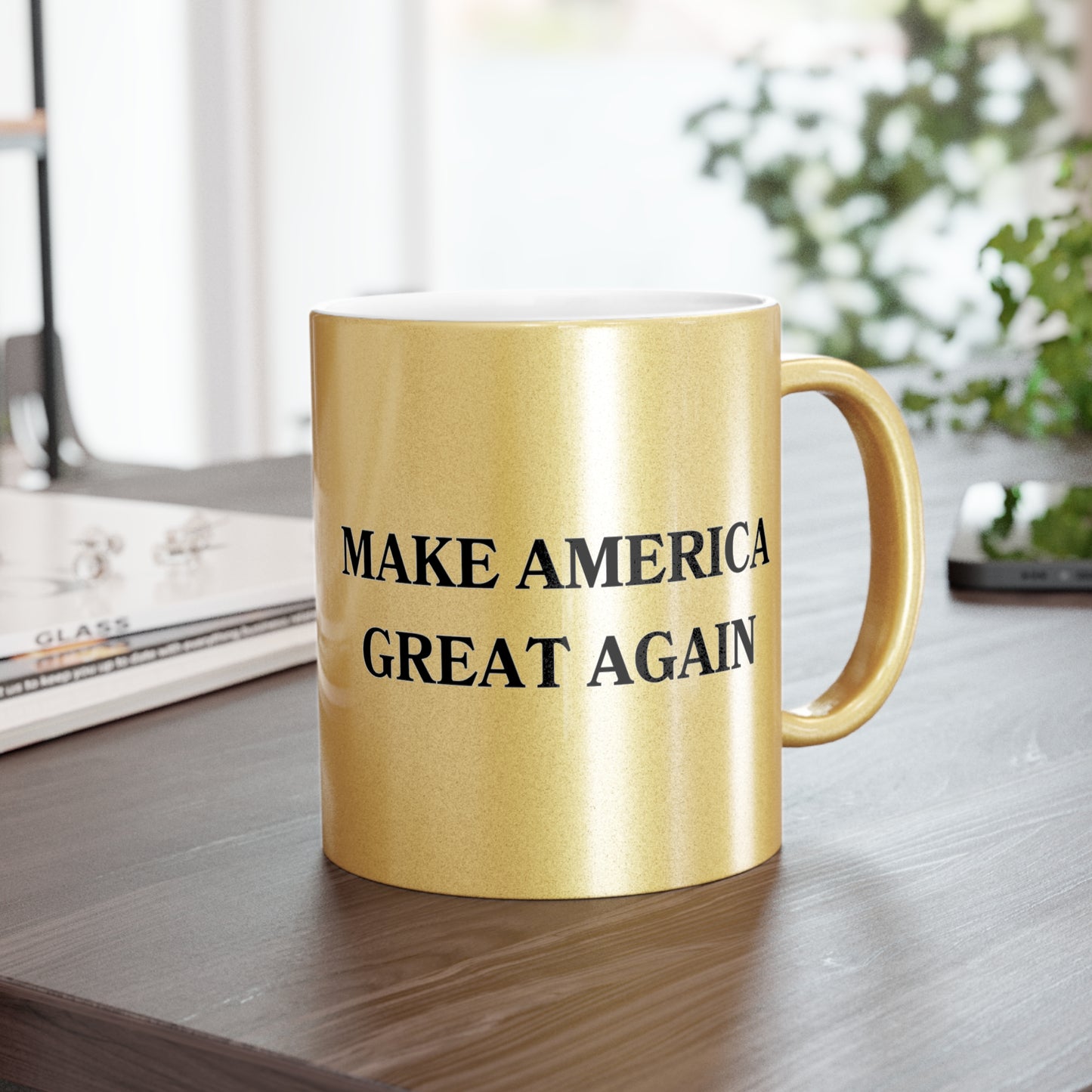 MAGA Coffee mugs (Silver\ Gold metallic coatings) | Freedom Flags US