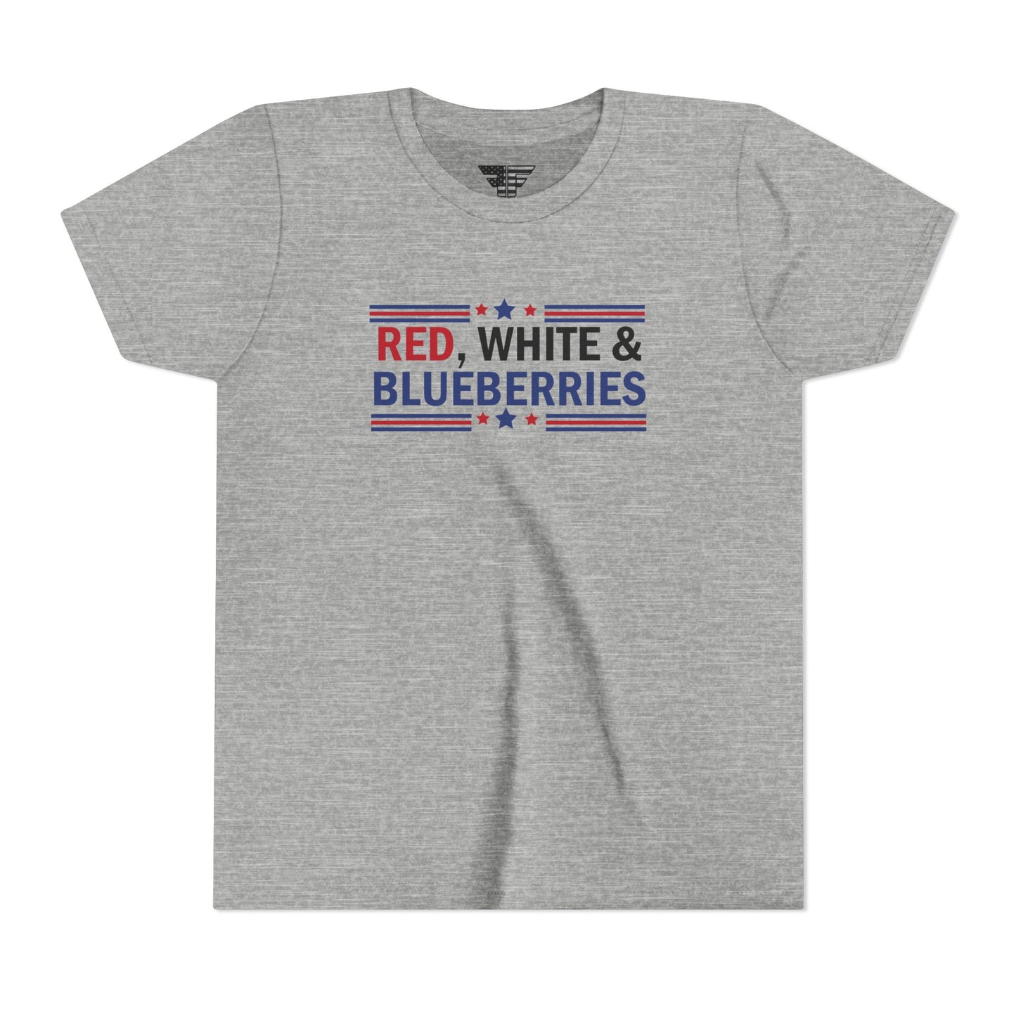 Red, White, and Blueberries Charlie Kirk Youth T-Shirt – Patriotic Memorial Tee