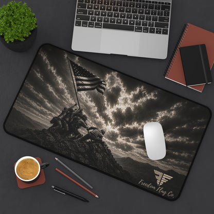 The Price of Freedom™ Desk Mat – Patriotic American Flag Mouse Pad | 12" x 22"