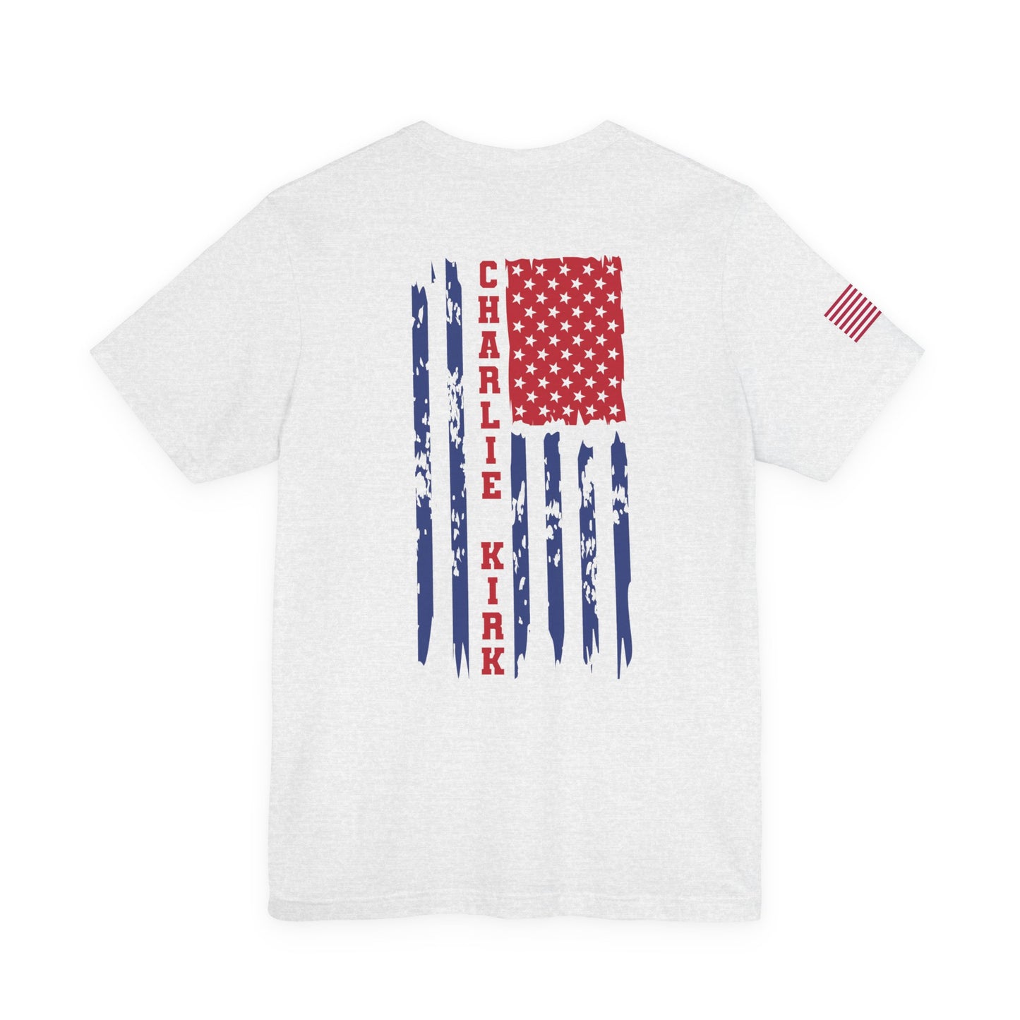 Charlie Kirk American Flag T-Shirt – Unisex Patriotic Freedom Shirt for Conservatives & TPUSA Supporters