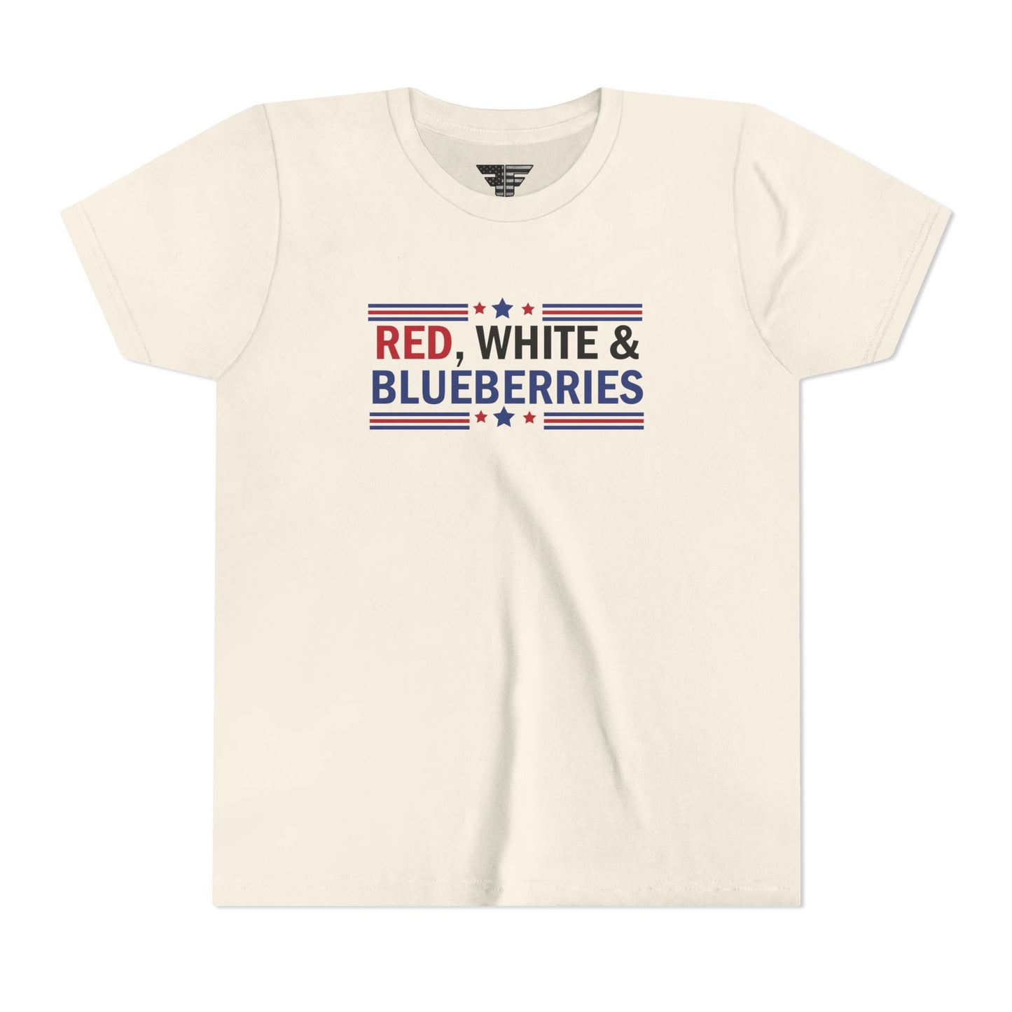 Red, White, and Blueberries Charlie Kirk Youth T-Shirt – Patriotic Memorial Tee