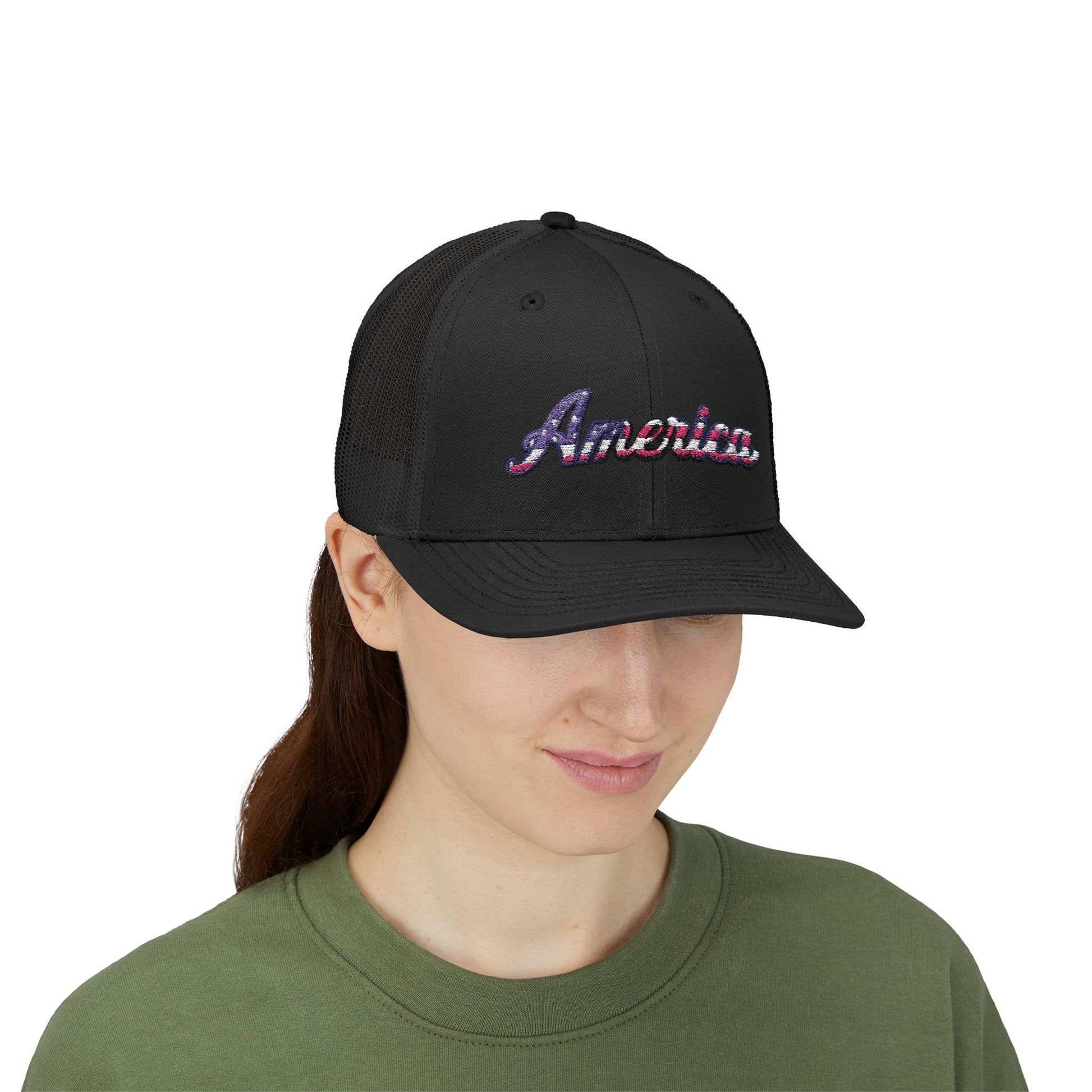 America Embroidered Snapback Cap - Freedom Flag Co.