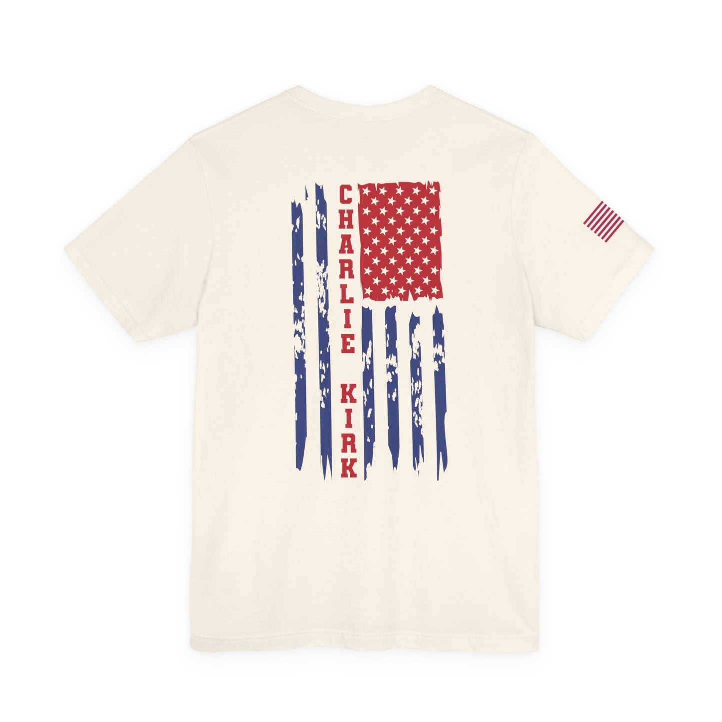 Charlie Kirk American Flag T-Shirt – Unisex Patriotic Freedom Shirt for Conservatives & TPUSA Supporters