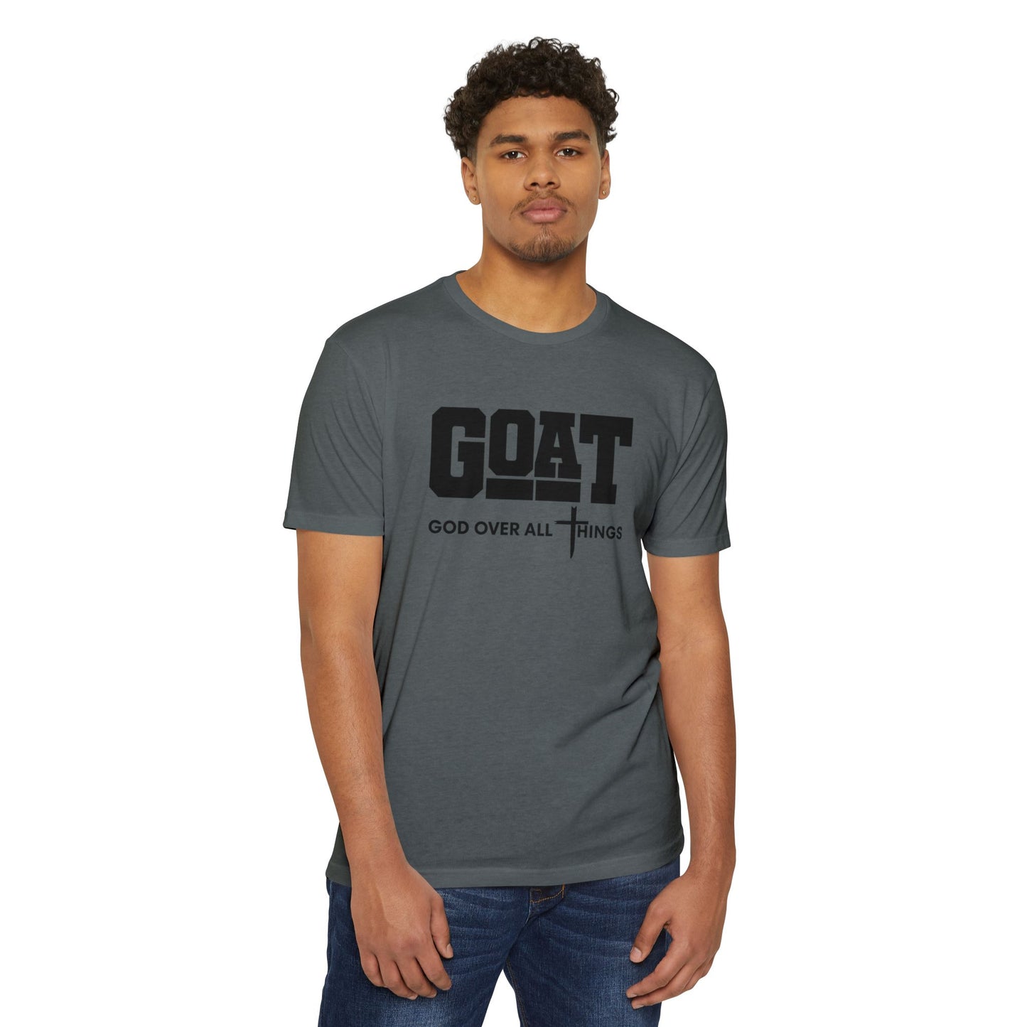 GOAT God Over All Things Unisex Faith Tee