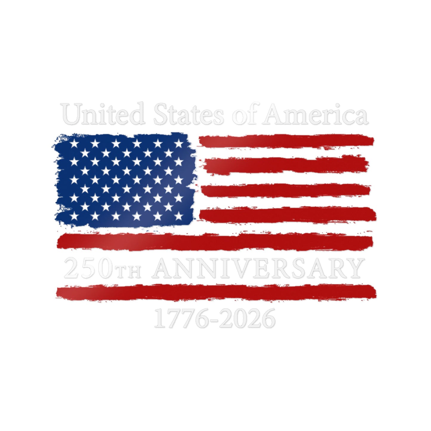 USA 250th Anniversary Vinyl Decal Sticker – 1776–2026 Patriotic Window & Car Decal