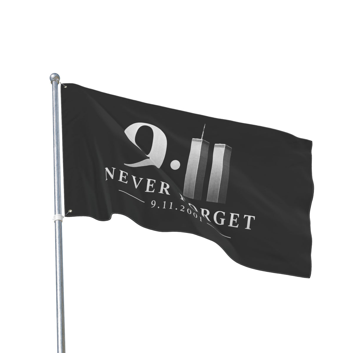 9/11 Never Forget Memorial Flag – 3x5 Double-Sided Flag