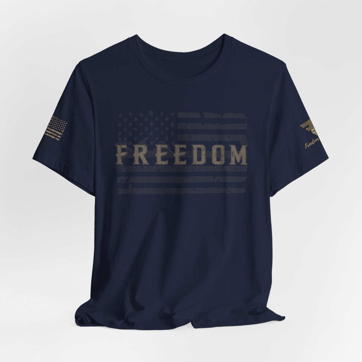 Distressed Freedom American Flag T-Shirt | Patriotic Tee