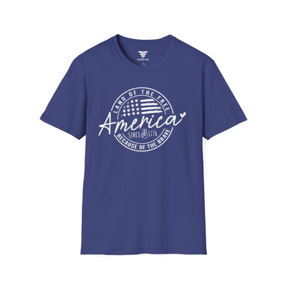America Since 1776 Unisex Softstyle T-Shirt - Freedom Flag Co.