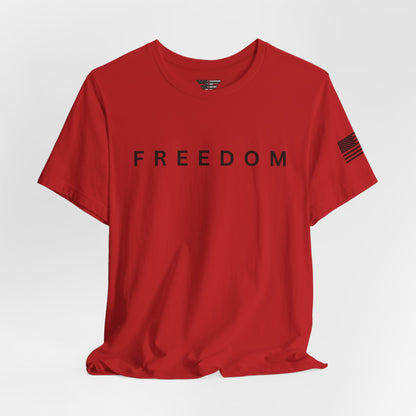 Premium Charlie Kirk Freedom Shirt Unisex | Patriotic Tee w/ Flag Sleeve