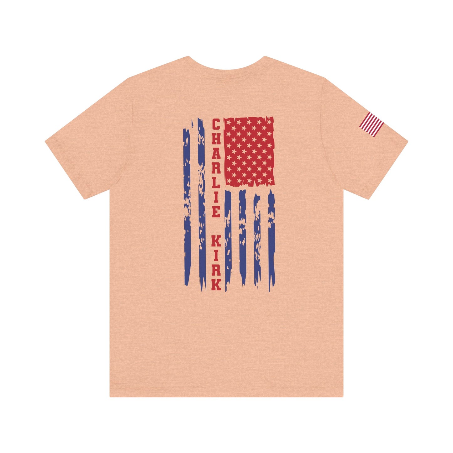 Charlie Kirk American Flag T-Shirt – Unisex Patriotic Freedom Shirt for Conservatives & TPUSA Supporters