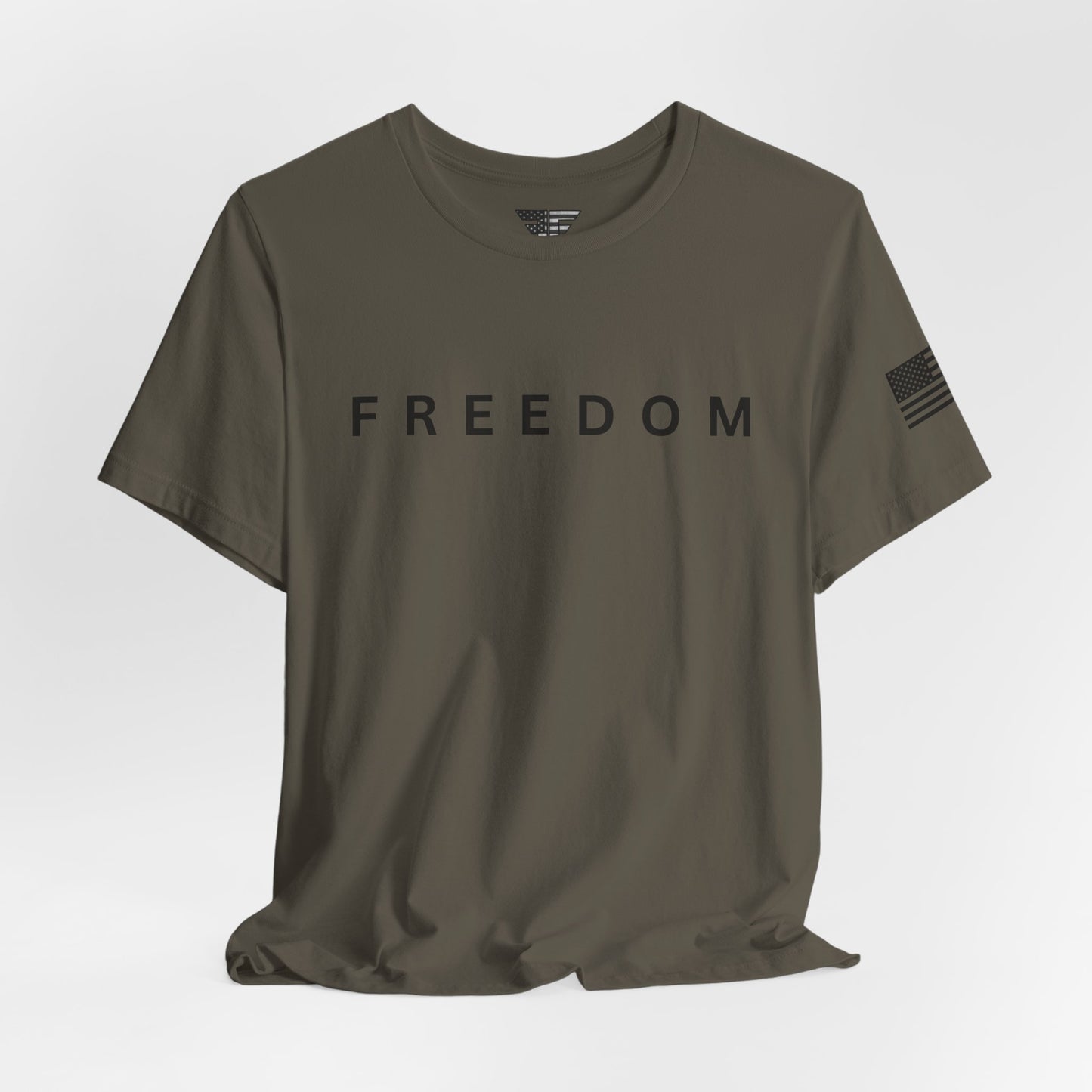 Premium Charlie Kirk Freedom Shirt Unisex | Patriotic Tee w/ Flag Sleeve