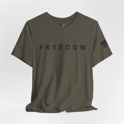 Premium Charlie Kirk Freedom Shirt Unisex | Patriotic Tee w/ Flag Sleeve