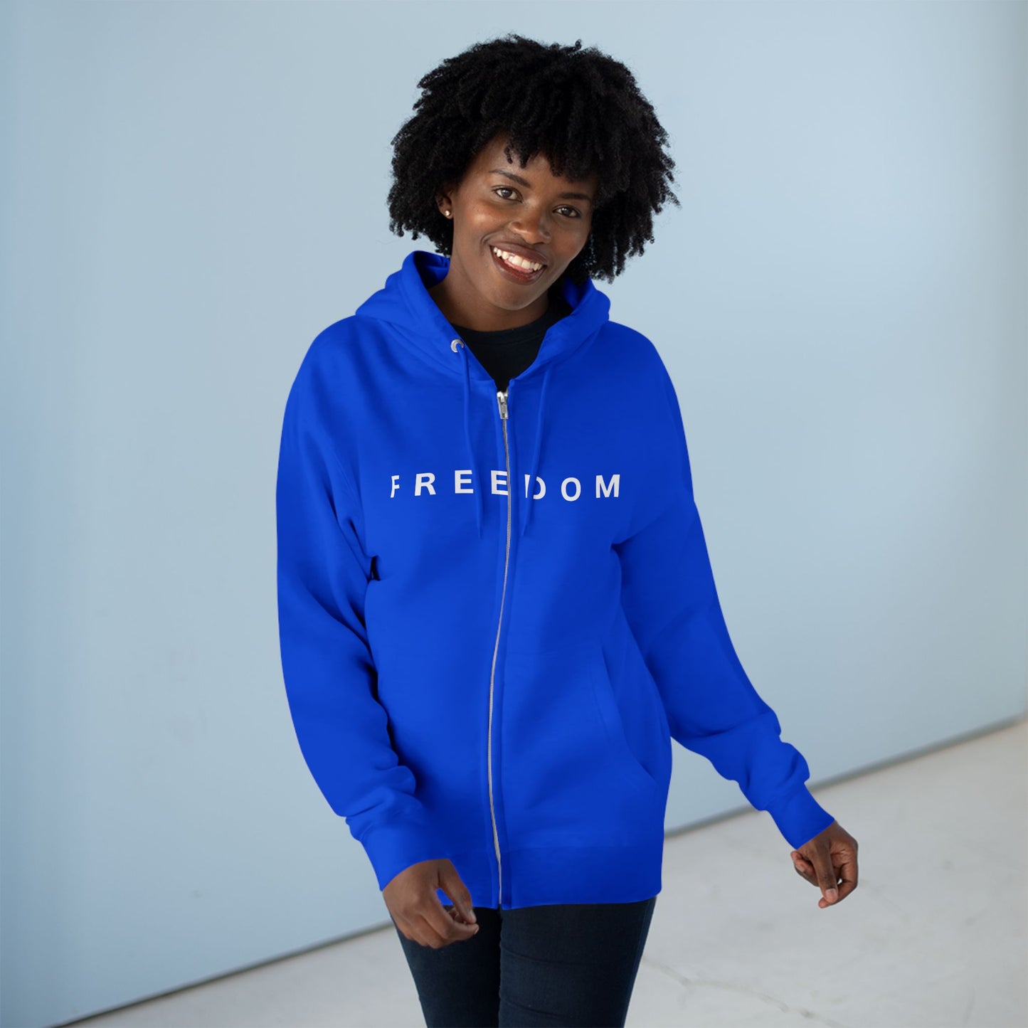 Freedom Unisex Full-Zip Hoodie – Charlie Kirk & TPUSA Tribute