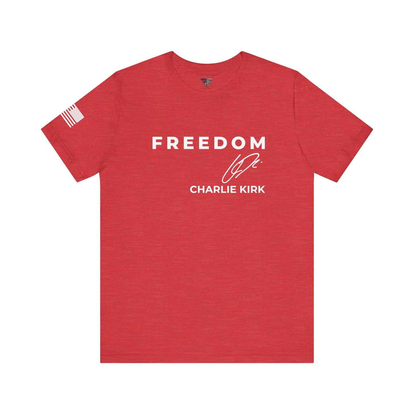 Premium Charlie Kirk Signature T-Shirt – Unisex Patriotic Freedom T-Shirt Turning Point USA