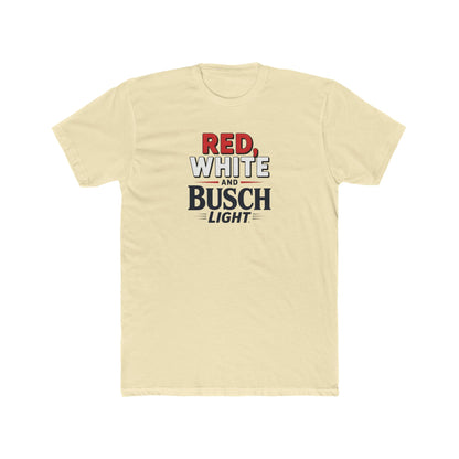 Red, White, and Busch Light Tee – Patriotic Shirt for Beer Lovers - Freedom Flag Co.