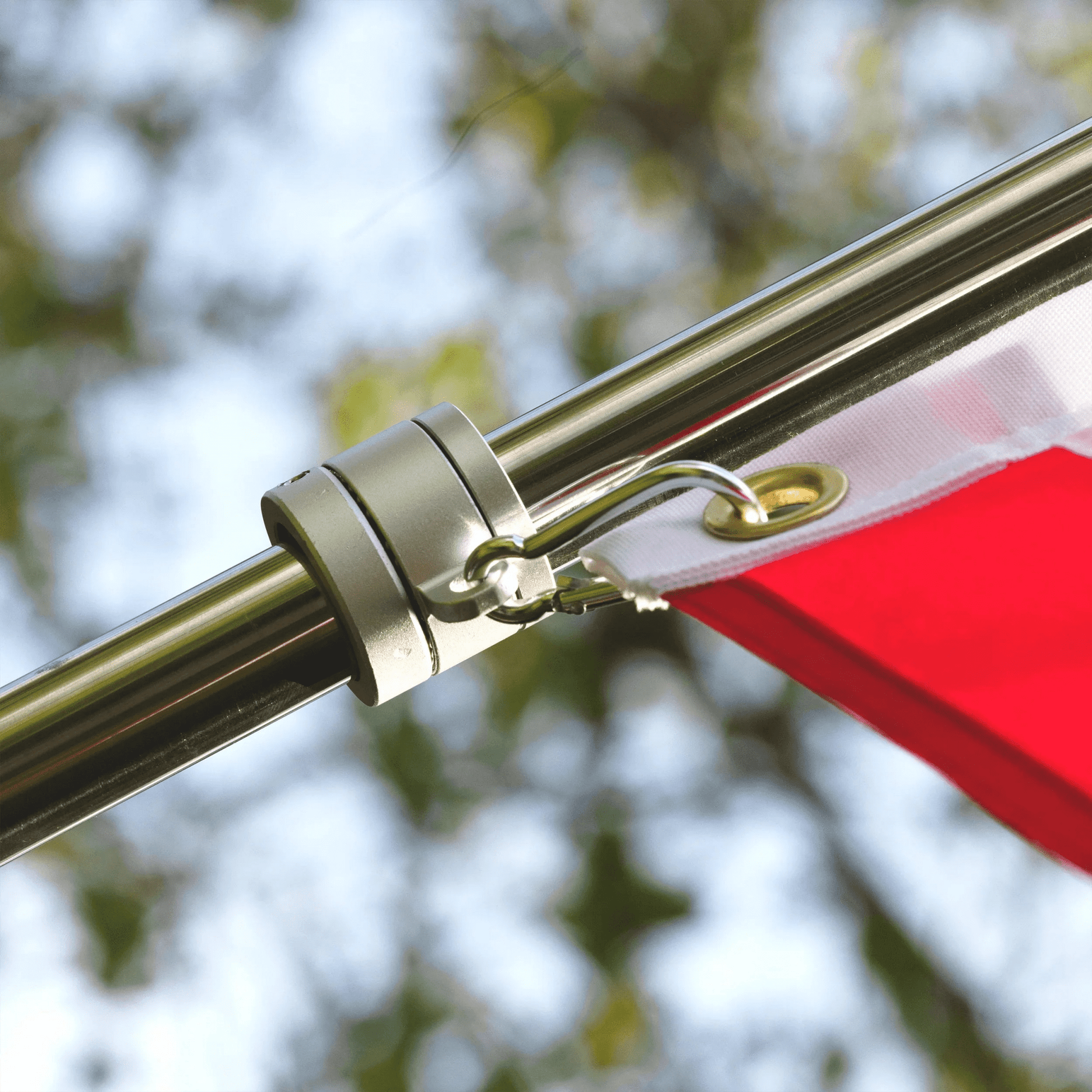 Stainless steel flagpole components