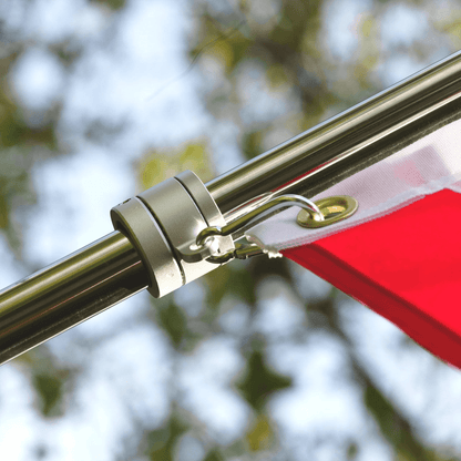 Stainless steel flagpole components