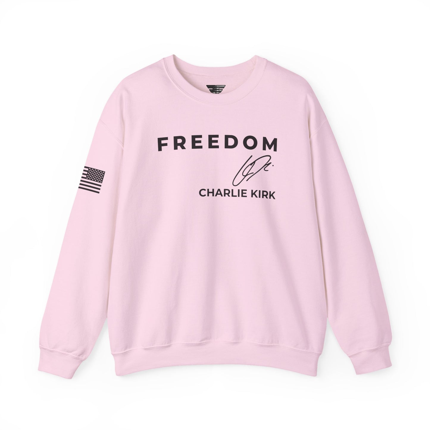 Charlie Kirk Signature Sweatshirt – Unisex Patriotic Freedom Crewneck Turning Point USA
