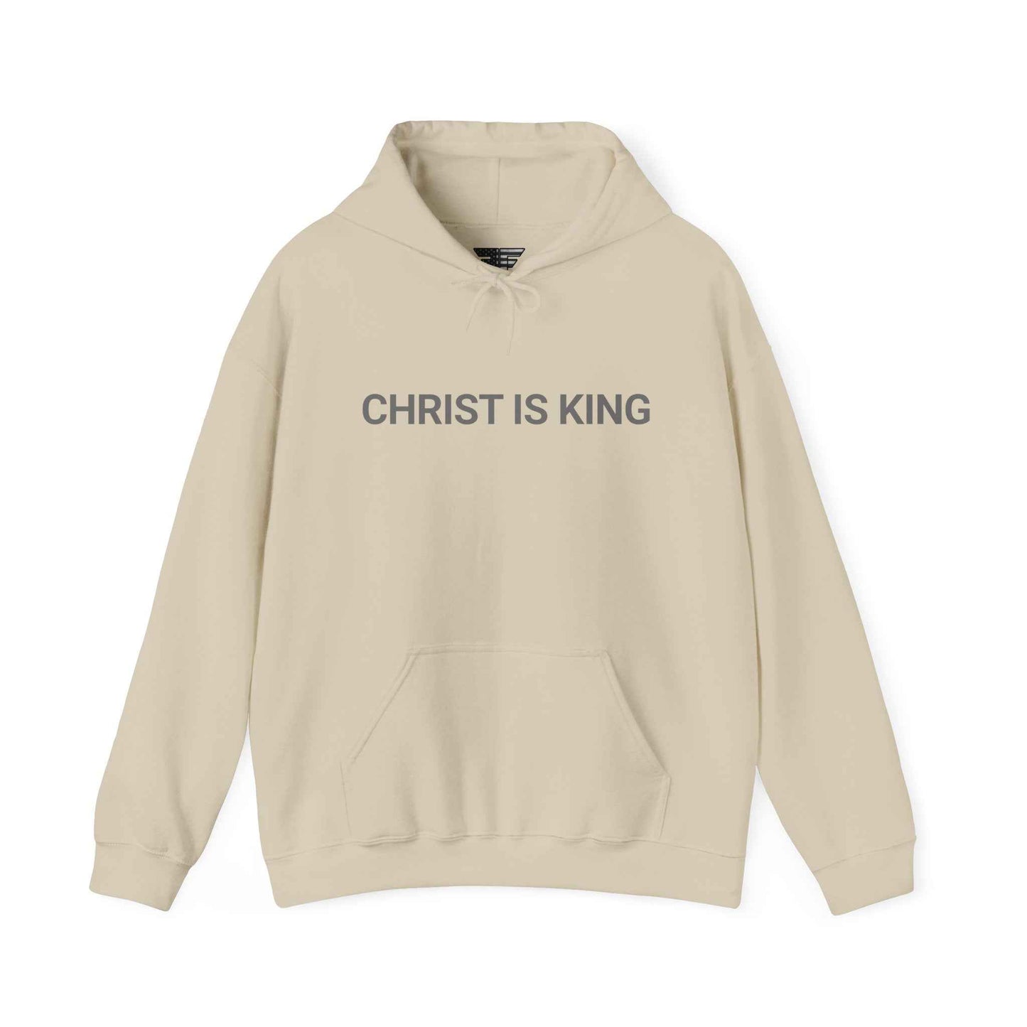 Christ Is King Hoodie – Made in the USA | Premium Patriotic Christian Hoodie