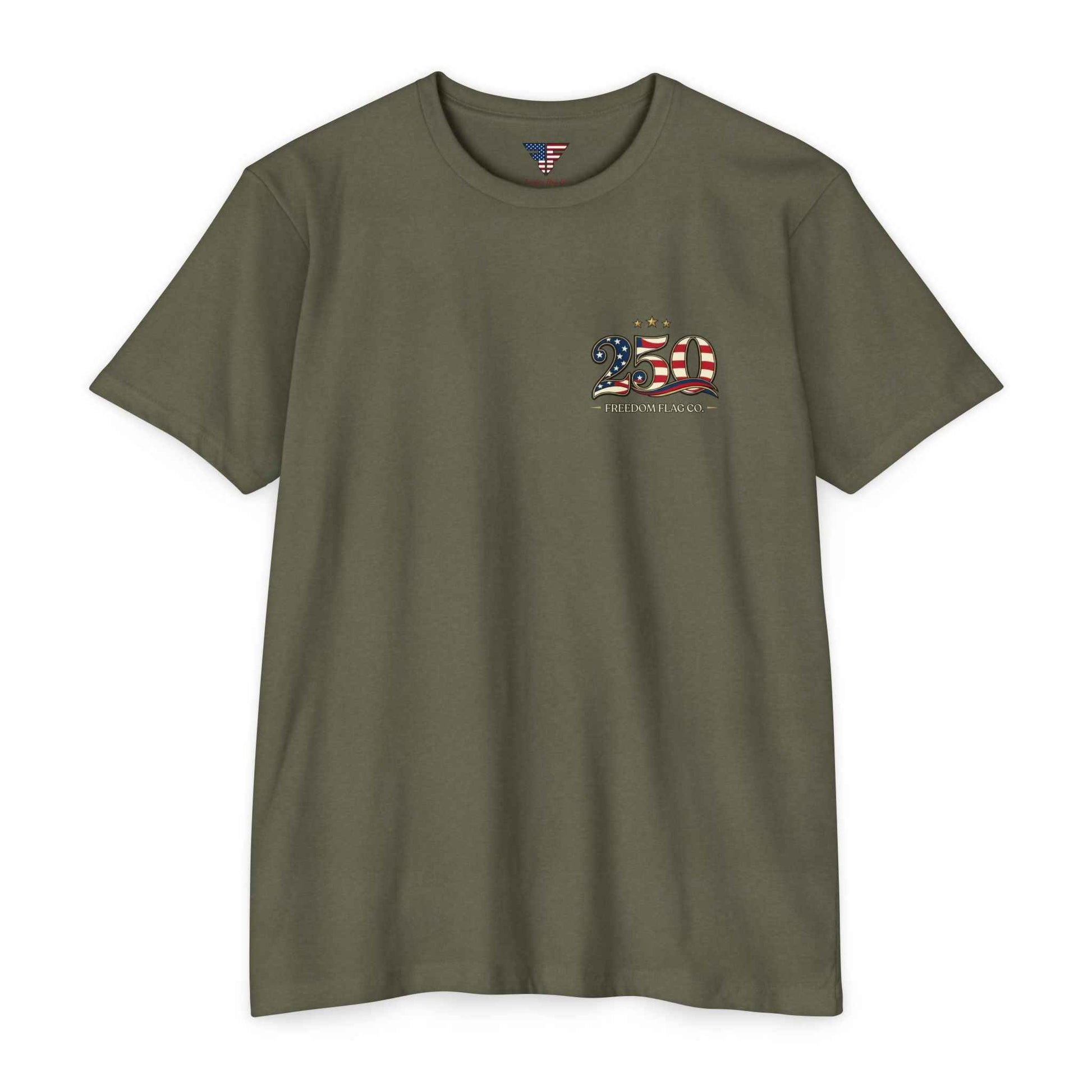 America 250 Unisex Patriotic T-Shirt – USA 1776–2026 Anniversary Tee | Freedom Flag Co.