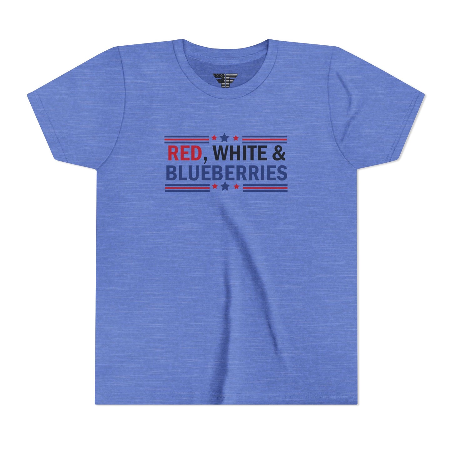 Red, White, and Blueberries Charlie Kirk Youth T-Shirt – Patriotic Memorial Tee