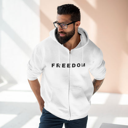 Freedom Unisex Full-Zip Hoodie – Charlie Kirk & TPUSA Tribute