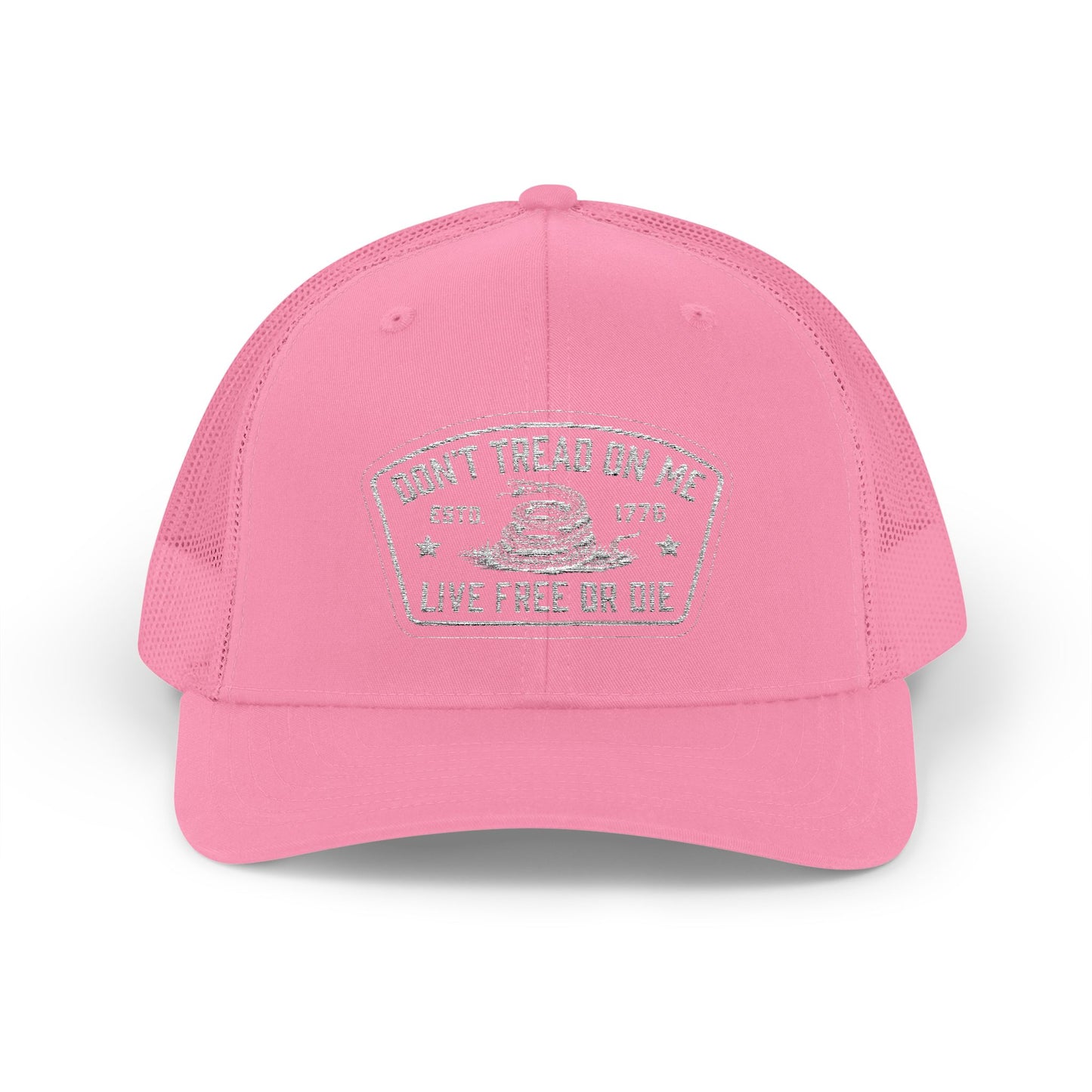 Live Free or Die Trucker Hat – Patriotic Snapback Mesh Cap