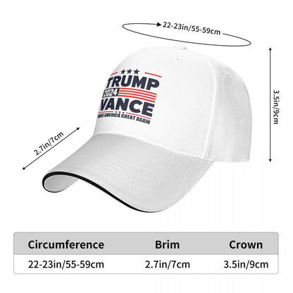 Trump Vance Snapback Cap - Make America Great Again Edition