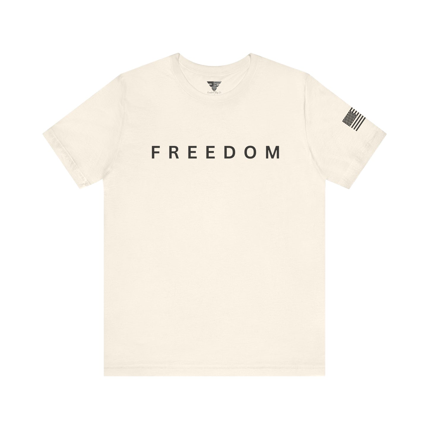 Premium Charlie Kirk Freedom Shirt Unisex | Patriotic Tee w/ Flag Sleeve