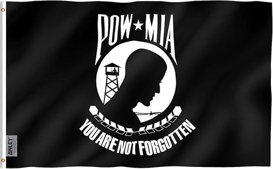 
POW MIA Flag – 3x5 ft. (Polyester Blended Material)