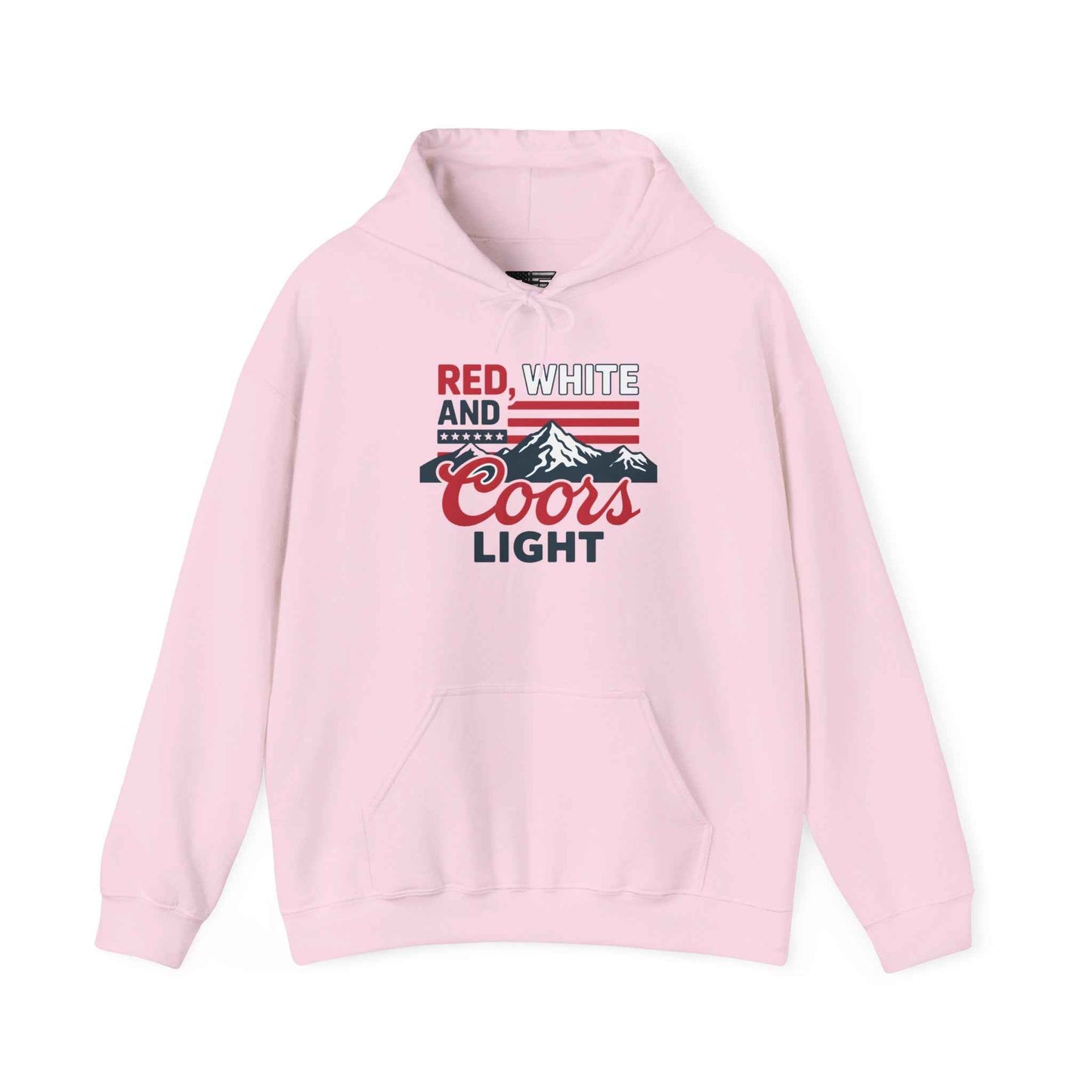 Red, White & Coors Light Hoodie – Patriotic Beer Hoodie