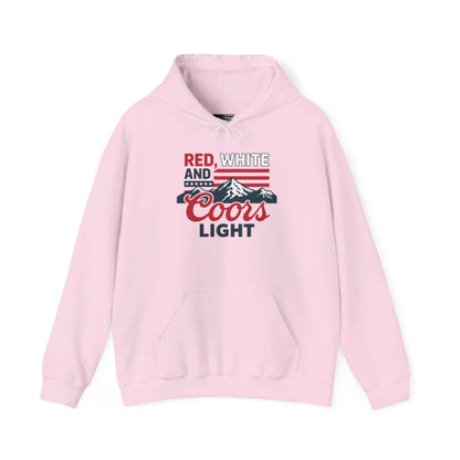Red, White & Coors Light Hoodie – Patriotic Beer Hoodie