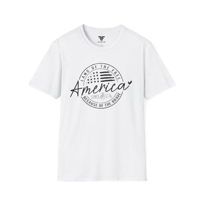America Since 1776 Unisex Softstyle T-Shirt - Freedom Flag Co.