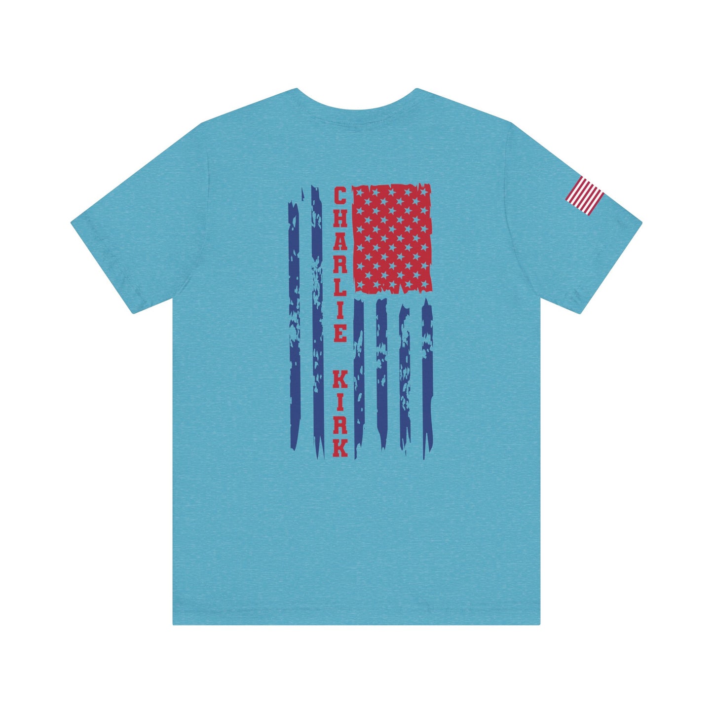 Charlie Kirk American Flag T-Shirt – Unisex Patriotic Freedom Shirt for Conservatives & TPUSA Supporters