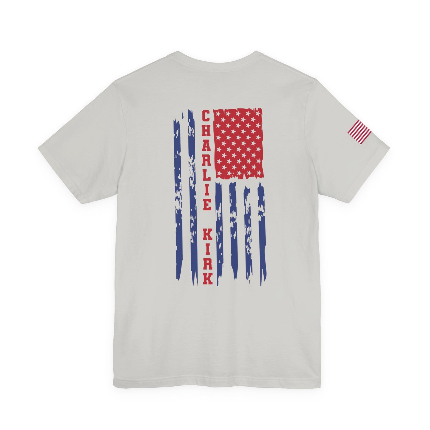 Charlie Kirk American Flag T-Shirt – Unisex Patriotic Freedom Shirt for Conservatives & TPUSA Supporters