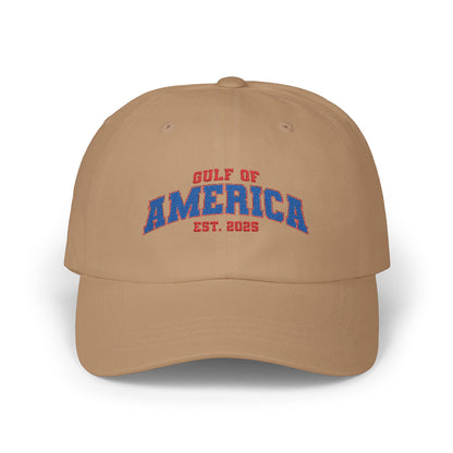 Gulf of America Classic Adjustable White Baseball Hat