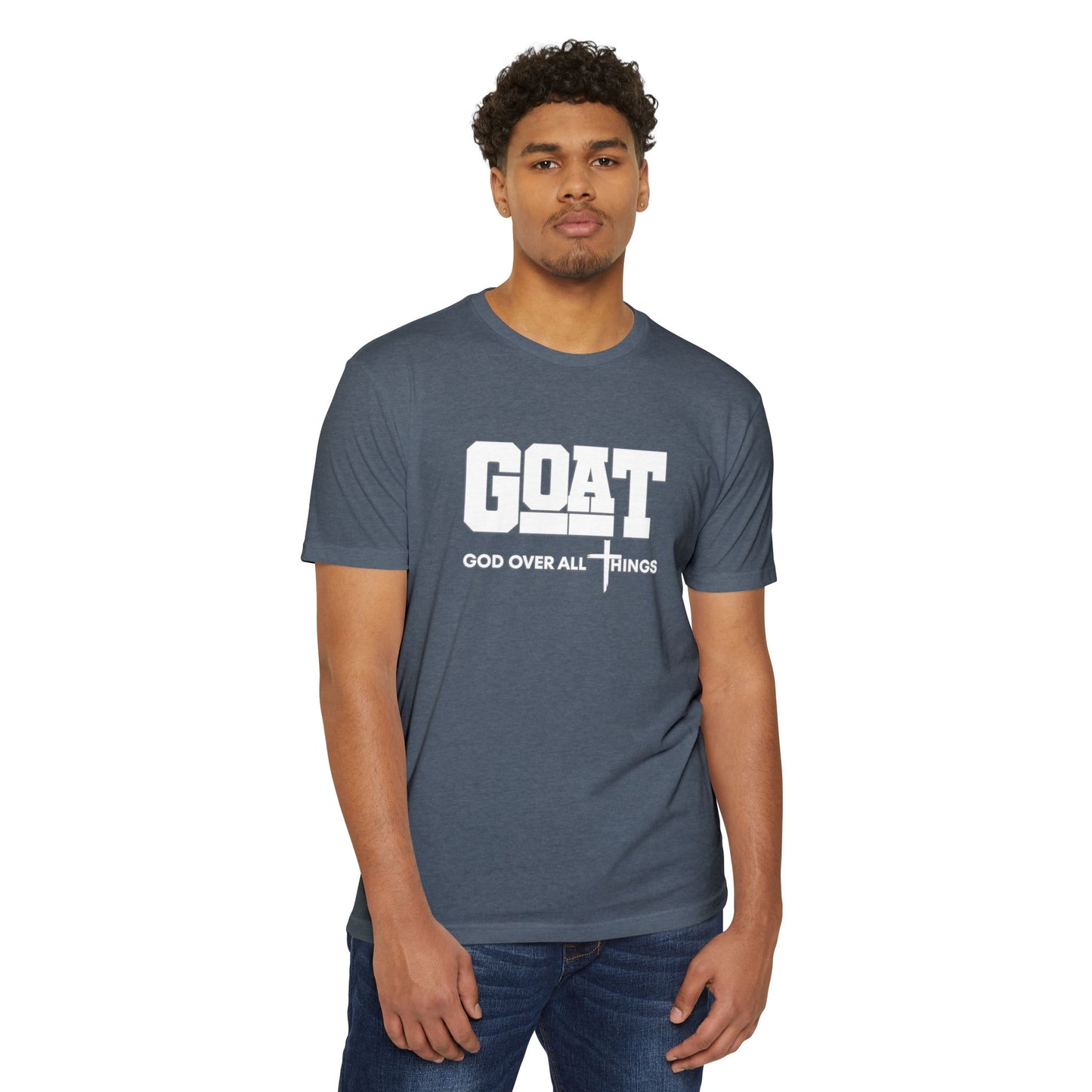 GOAT God Over All Things Unisex Faith Tee