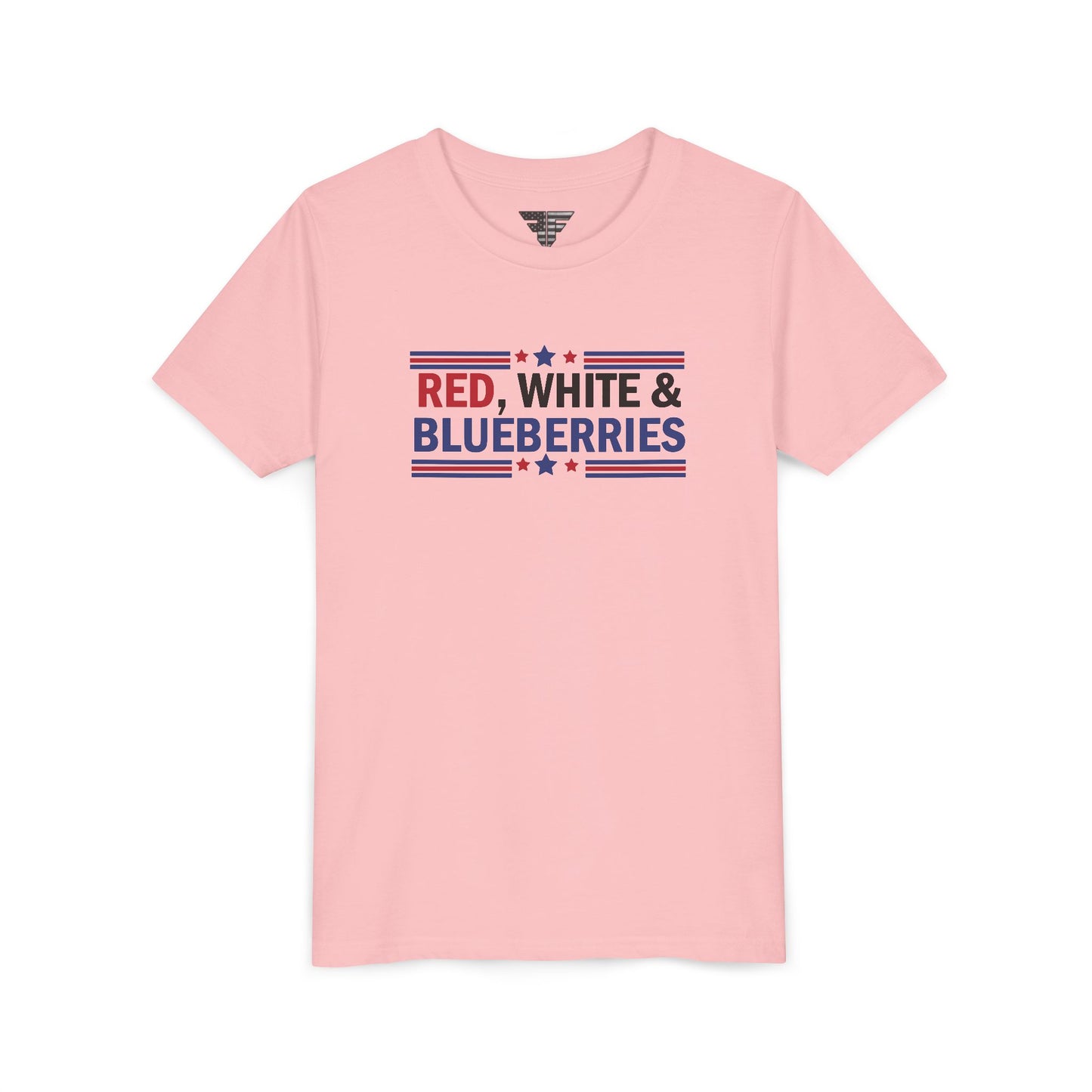 Red, White, and Blueberries Charlie Kirk Youth T-Shirt – Patriotic Memorial Tee
