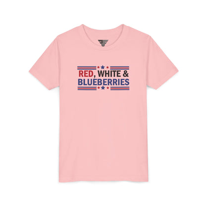 Red, White, and Blueberries Charlie Kirk Youth T-Shirt – Patriotic Memorial Tee