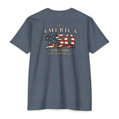 America 250 Unisex Patriotic T-Shirt – USA 1776–2026 Anniversary Tee | Freedom Flag Co.