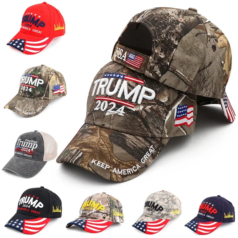 Trump 2024 MAGA Hat - Embroidered Cap in Multiple Styles | Make America Great Again Republican Hat