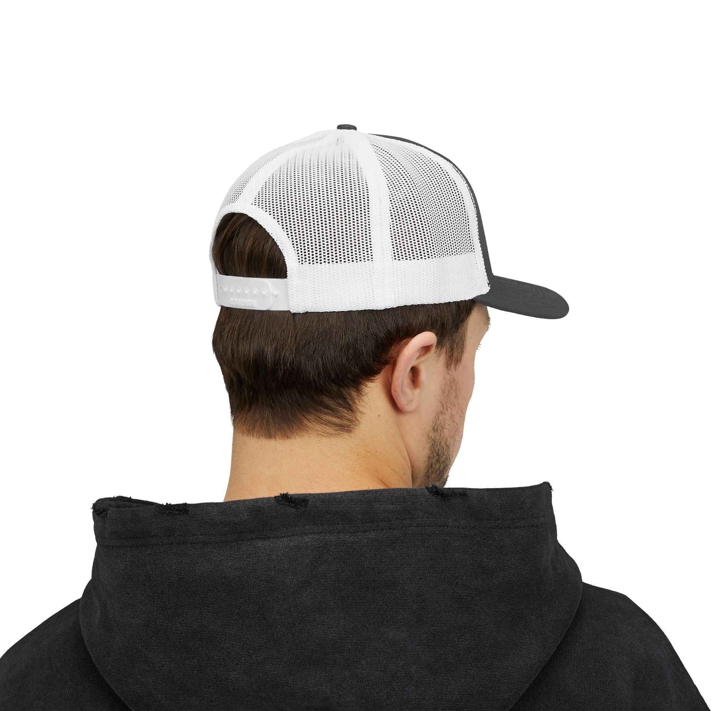 1776 Embroidered Trucker Hat – Patriotic Betsy Ross Stars Snapback Cap