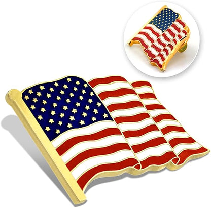 American Flag Enamel Lapel Pin