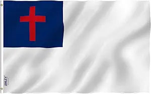 Christian Flag – 3x5 ft. (Polyester Blended Material)