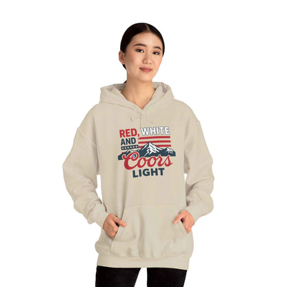 Red, White & Coors Light Hoodie – Patriotic Beer Hoodie