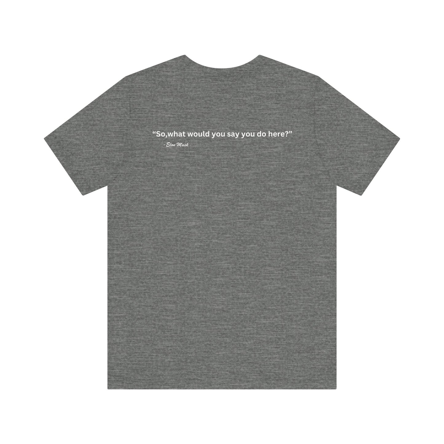 Grey. D.O.G.E Department of Government Efficiency Men's, Women T- Shirt Unisex