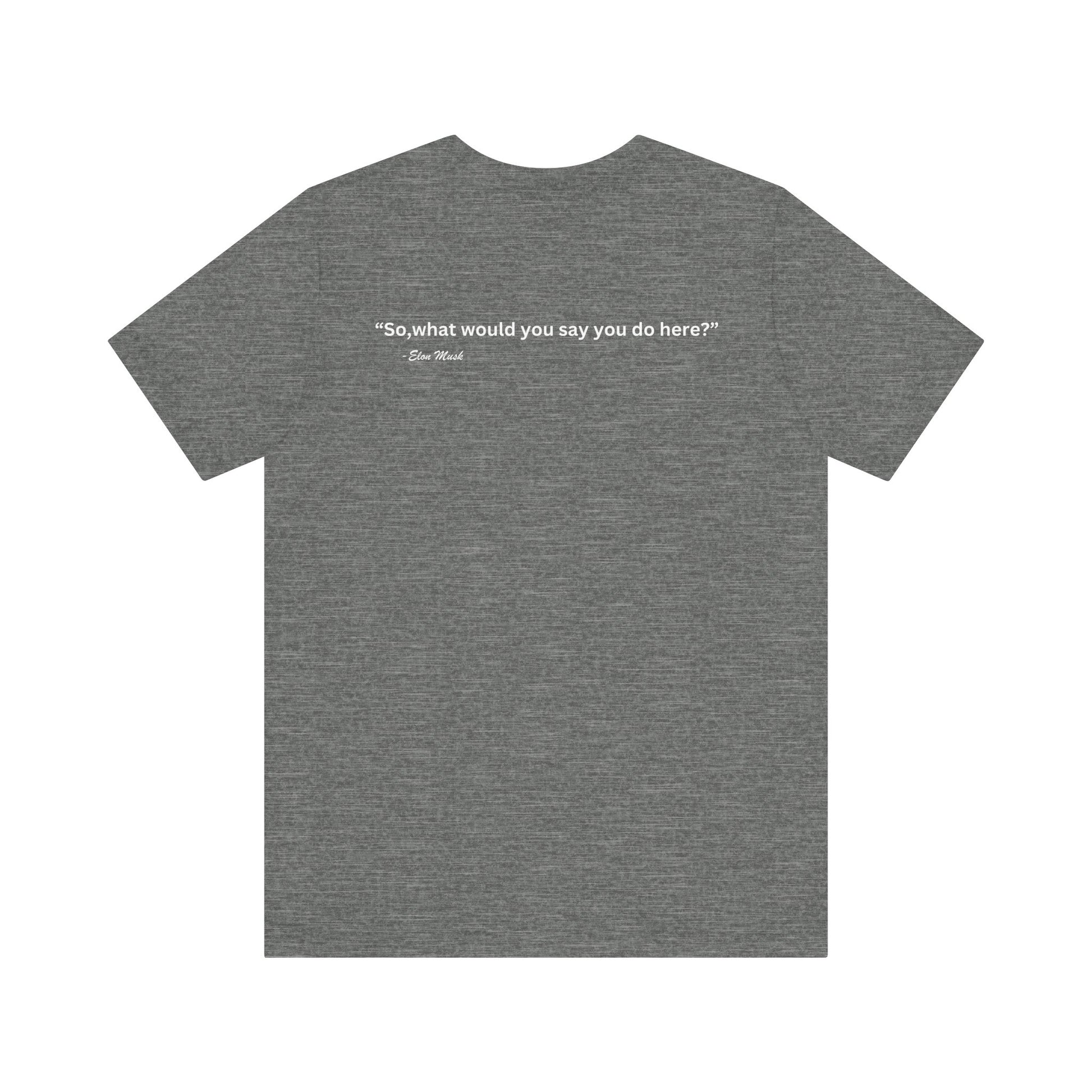 Grey. D.O.G.E Department of Government Efficiency Men's, Women T- Shirt Unisex