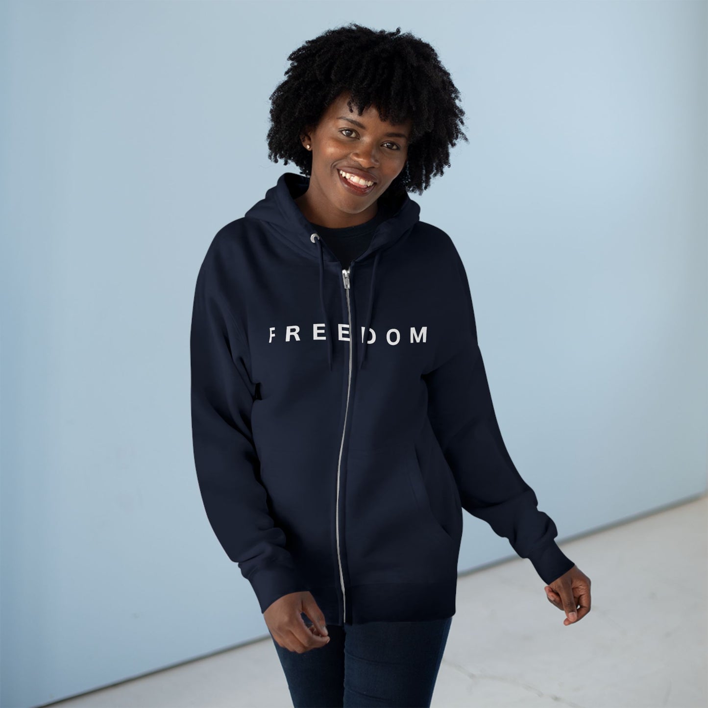 Freedom Unisex Full-Zip Hoodie – Charlie Kirk & TPUSA Tribute