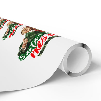 America’s Favorite President Wrapping Paper – Patriotic Trump Gift Wrap for Christmas, Birthdays & Holidays | Premium MAGA USA Wrapping Paper Roll