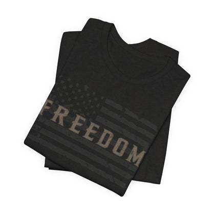 Distressed Freedom American Flag T-Shirt | Patriotic Tee